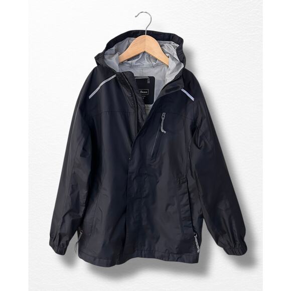 LL Bean Kids’ Trail Model Rain Jacket, Size 10/12 - Picture 7 of 7